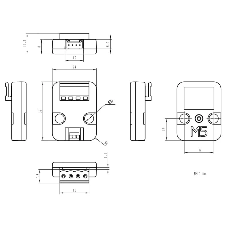 M5Stack Weight I2C Unit (HX711) - Image 6