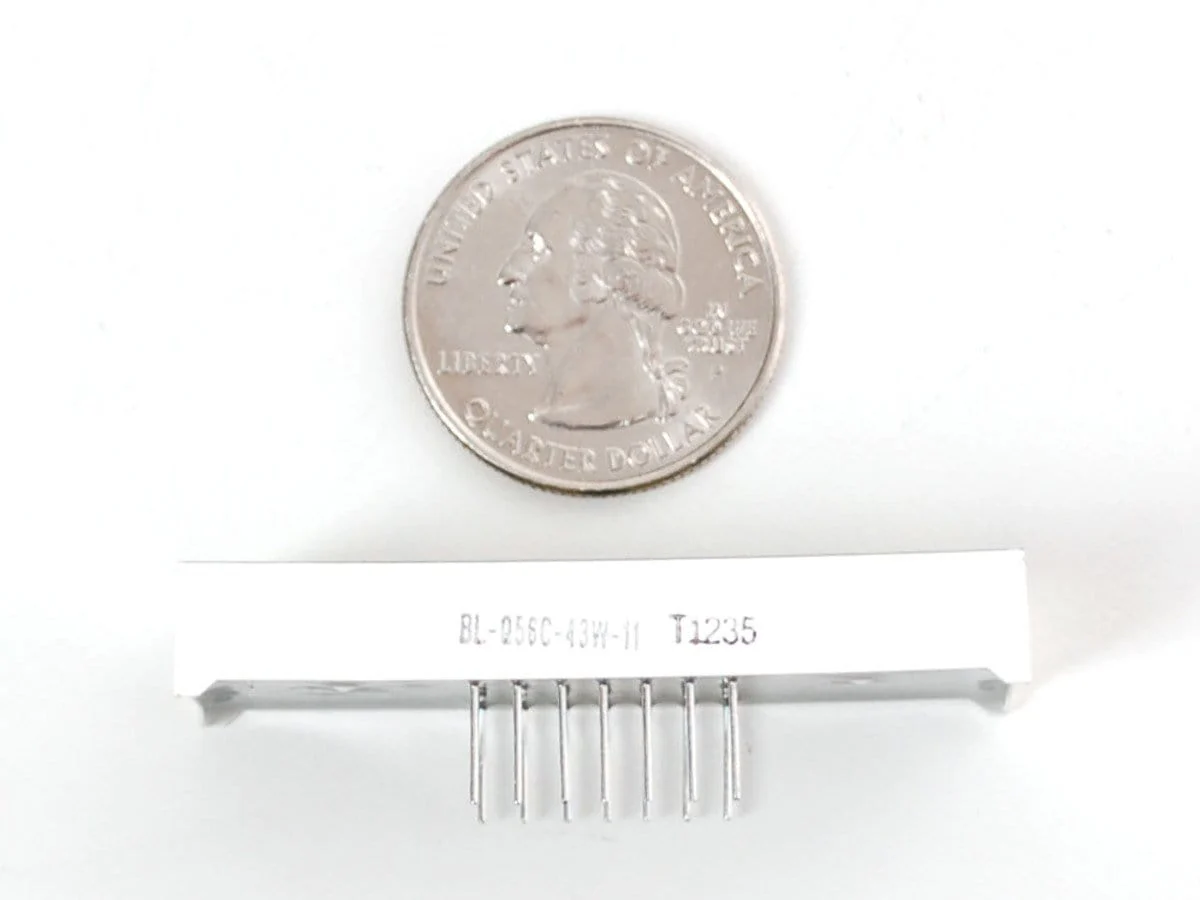 White 7-segment clock display - 0.56" digit height - Image 3