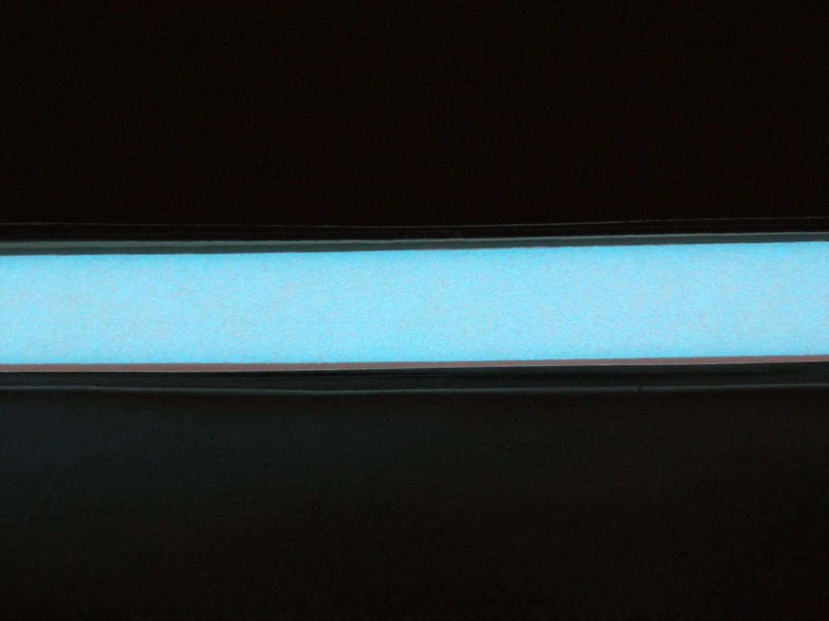 White Electroluminescent (EL) Tape Strip -100cm w/two connectors - Image 3