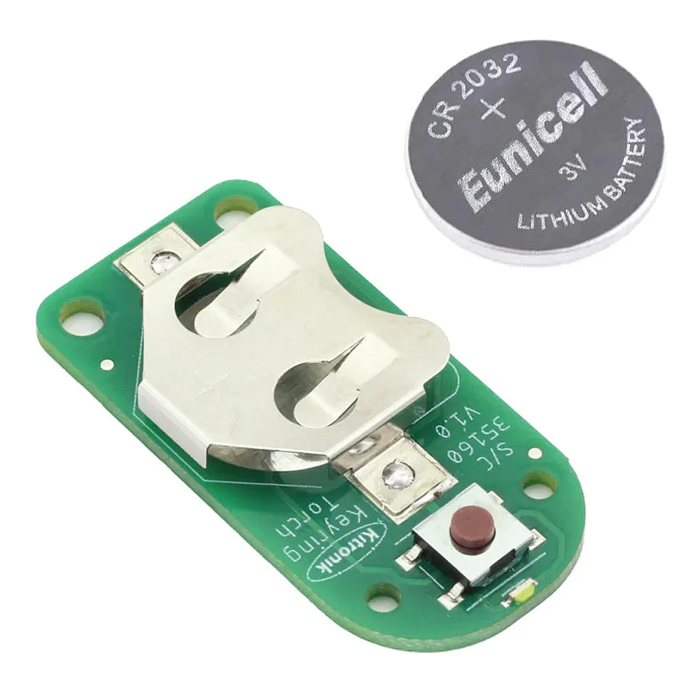 White LED Keyring Torch (Pre-built)