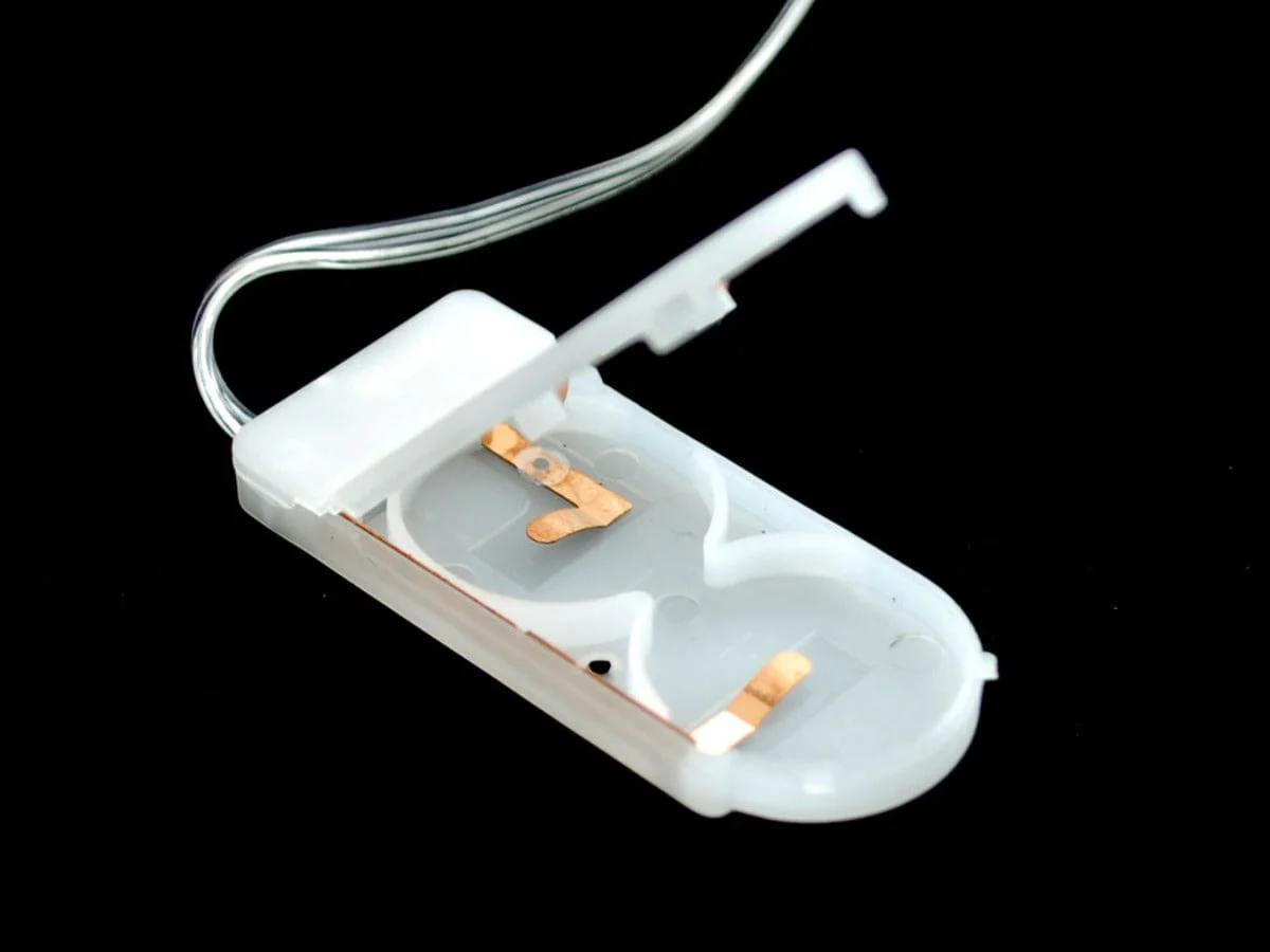Wire Light LED Strand - 10 Warm White LEDs + Coin Cell Holder [Discontinued] - Image 5