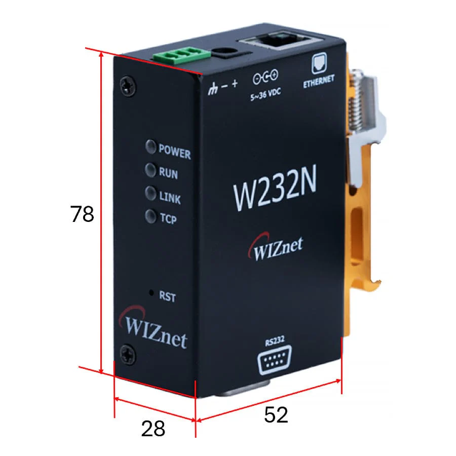 WIZnet W232N Ethernet to RS232 Converter - Image 5
