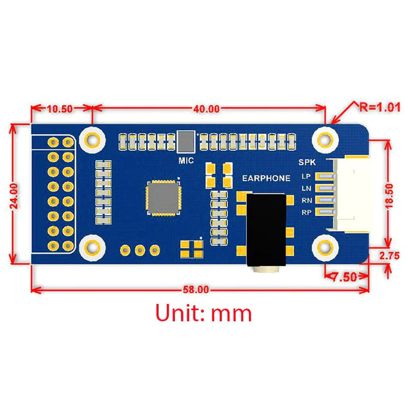 WM8960 Stereo CODEC Audio Module (Play/Record) - Image 5