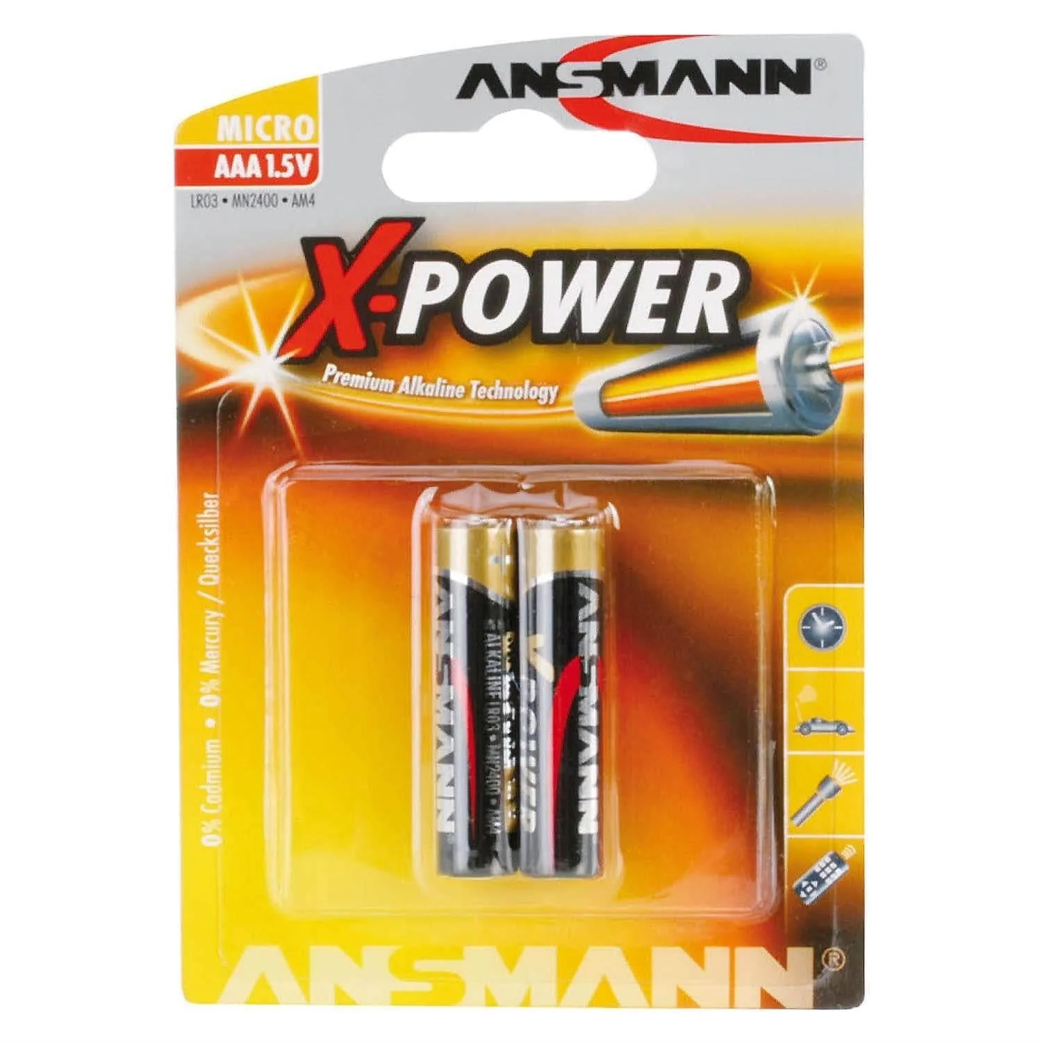 X-Power 1.5V AAA Alkaline Batteries (2-Pack) - Image 2