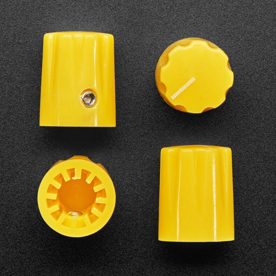 Yellow Micro Potentiometer Knob - 4 pack - Image 2