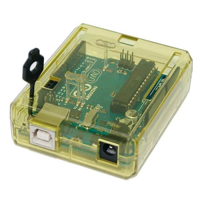 Yellow Protective case for Arduino Uno [discontinued] - Image 2