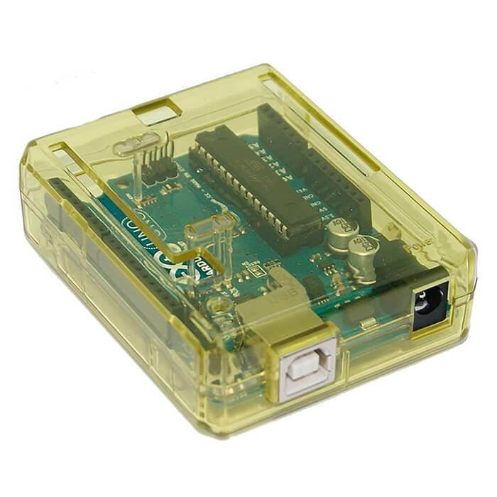 Yellow Protective case for Arduino Uno [discontinued] - Image 3