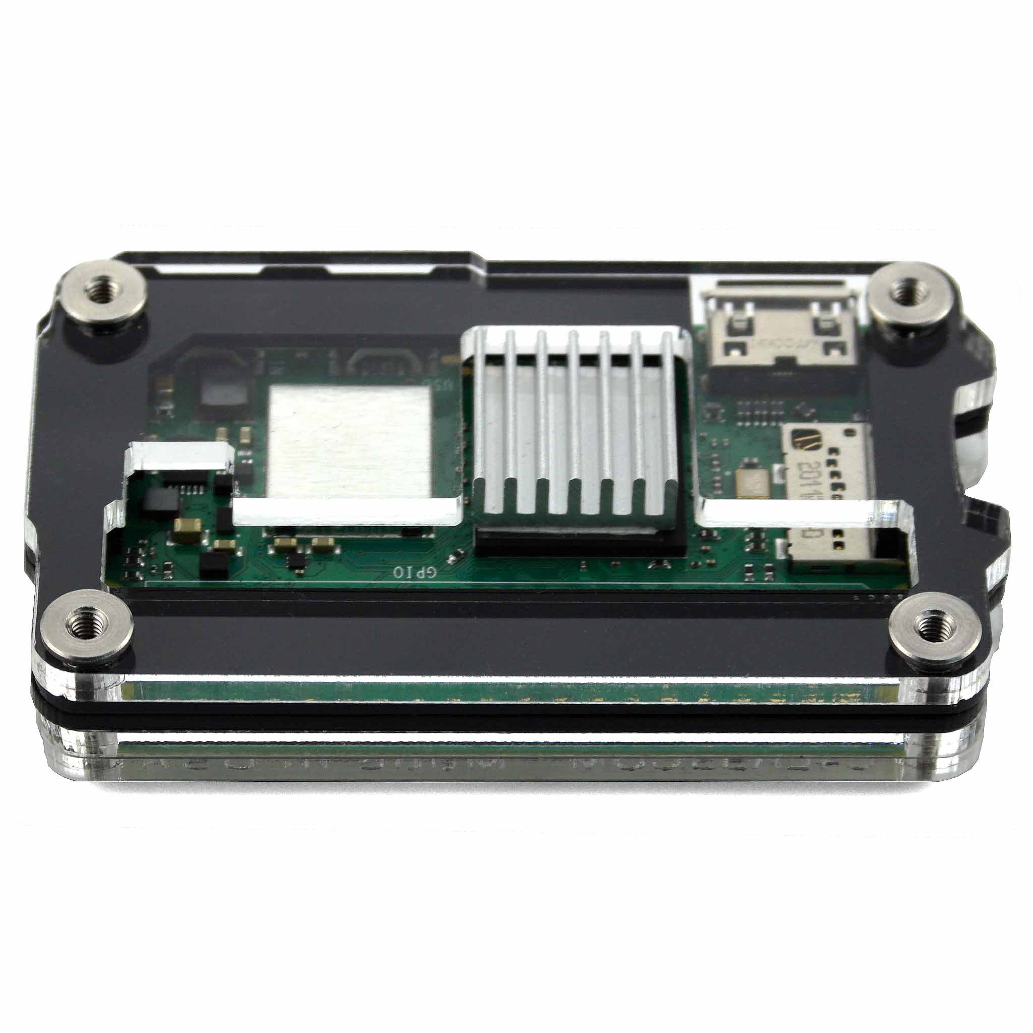Zebra Zero GPIO Raspberry Pi Zero 2 Case - Black Ice - Image 3