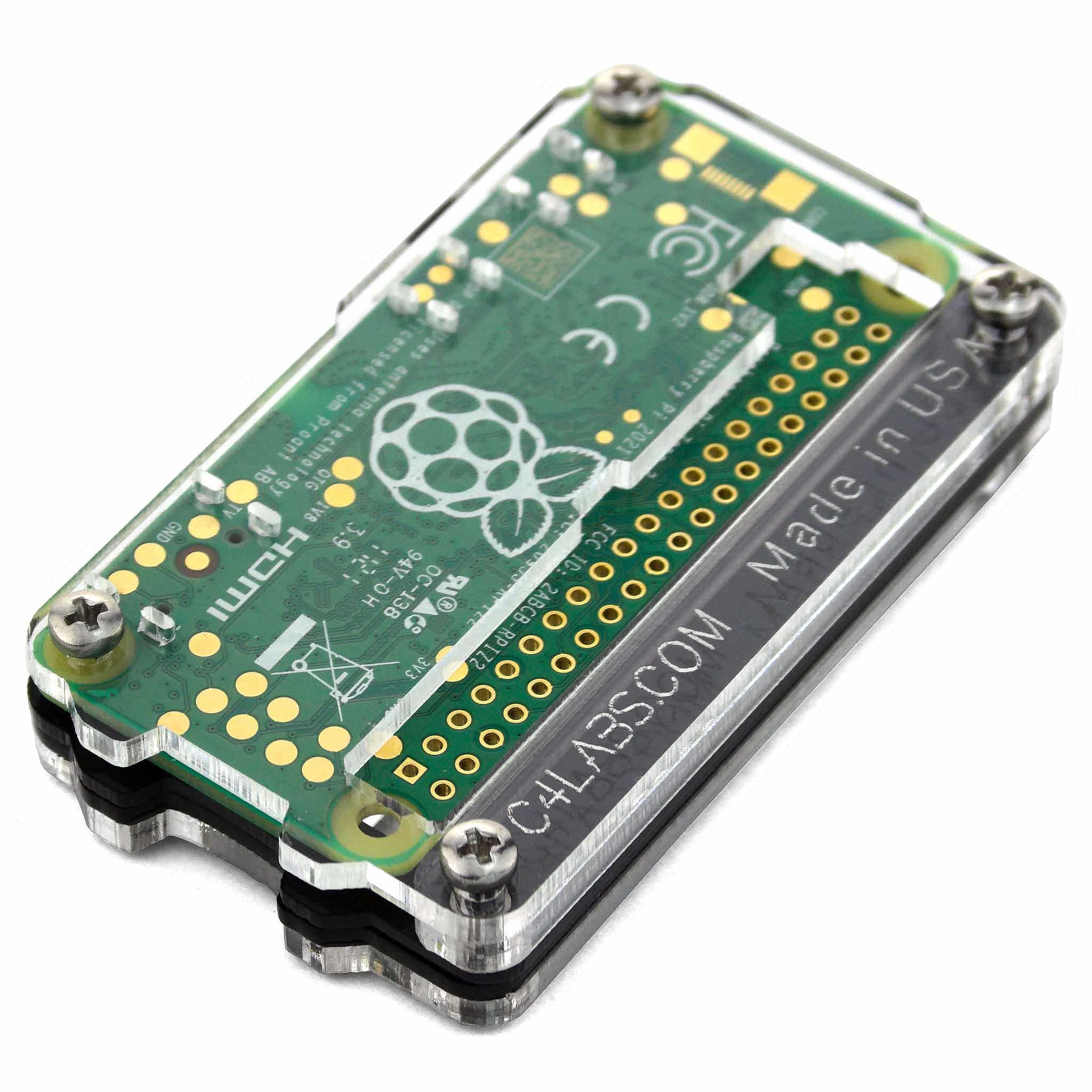 Zebra Zero GPIO Raspberry Pi Zero 2 Case - Black Ice - Image 4