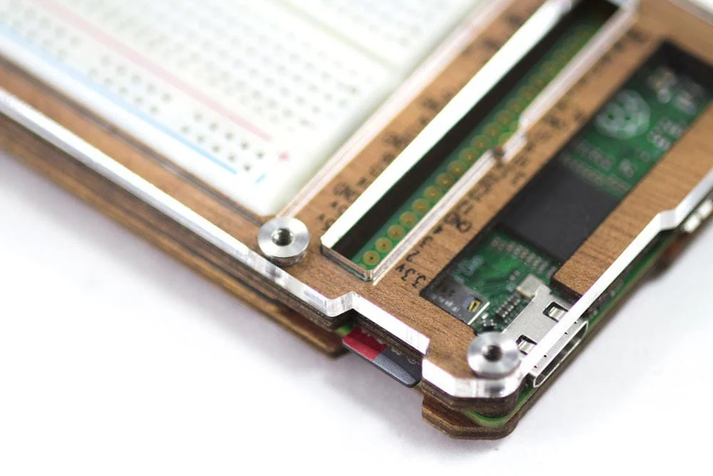 Zebra Zero Plus Raspberry Pi Zero Case - Wood - Image 3