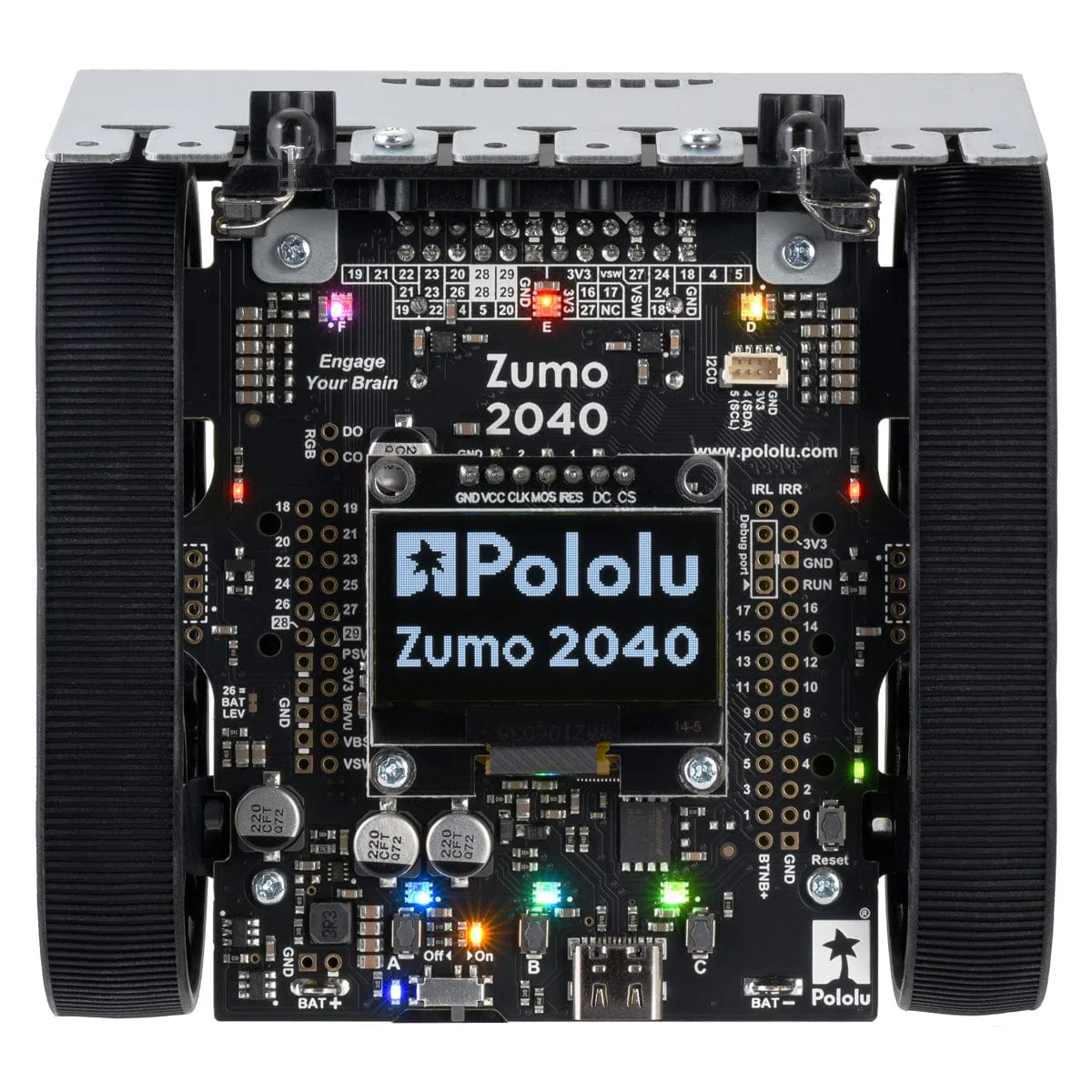 Zumo 2040 Robot (Assembled with 75:1 HP Motors) - Image 3